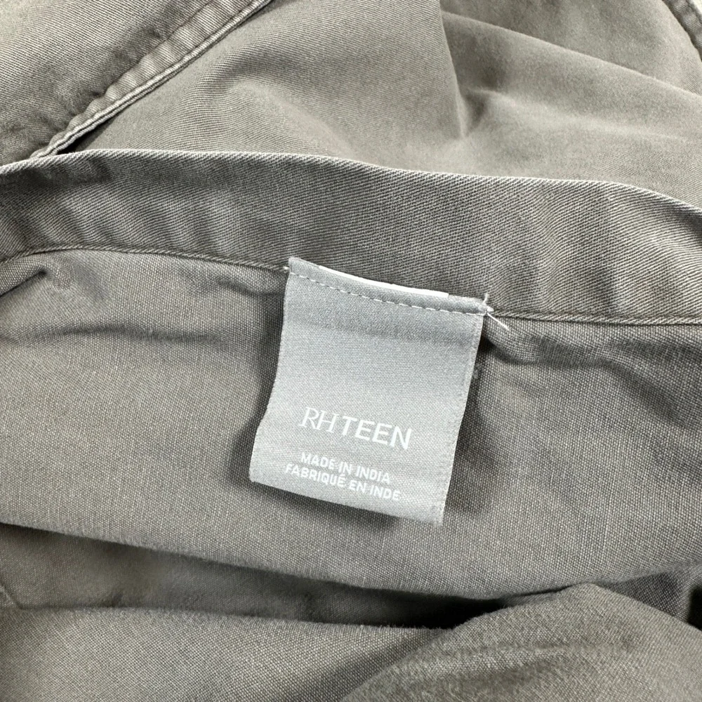 RH TEEN‎ Gray Cotton Pillow Shams Set of 2 Standard Size Restoration Hardware